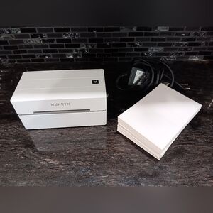 MUNBYN White Label Printer with Labels